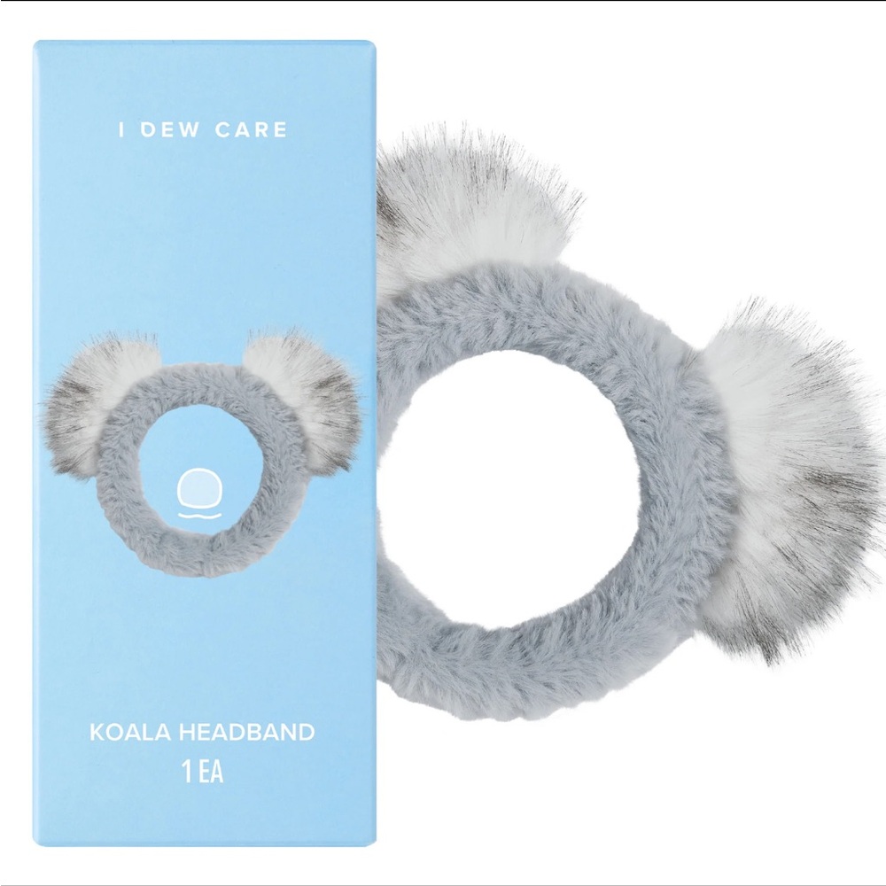 I Dew Care Gray Koala Headband - NEW